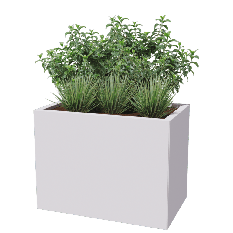 Kruka i stål - Rektangel - 50 x 80 cm