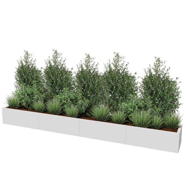 Kruka i stål XXL - Rektangel - 320 x 40 cm