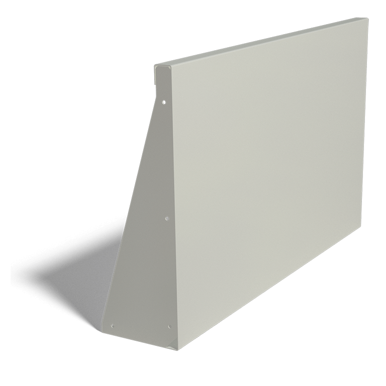 Stödmur i stål - Rak - 100 x 100 x 60 cm