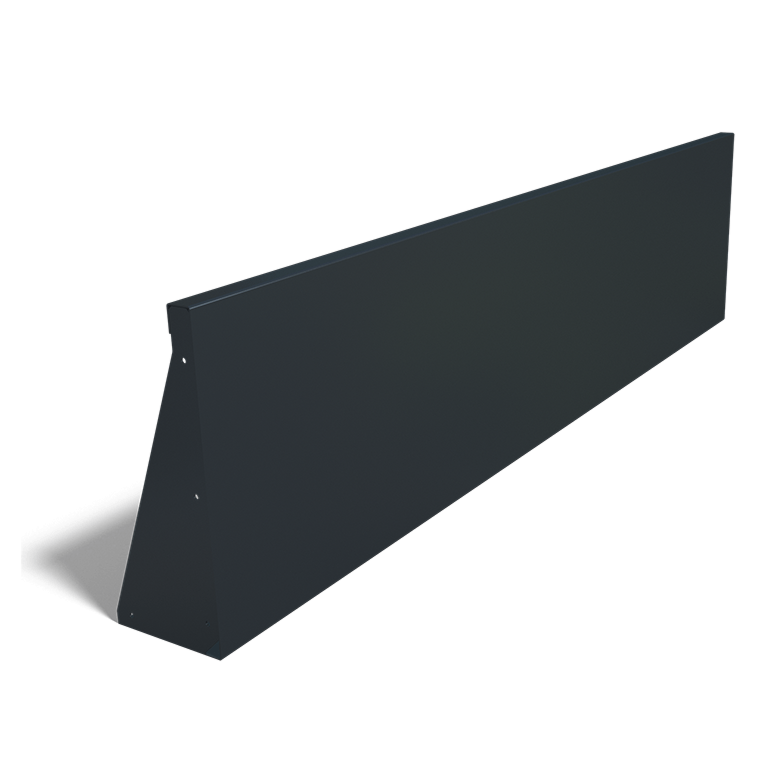 Stödmur i stål - Rak - 200 x 200 x 50 cm