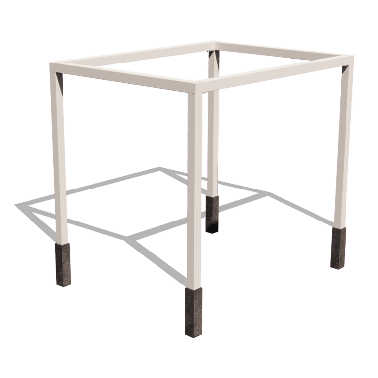 Pergola i stål - Rektangel - 324 x 250 x 230 cm