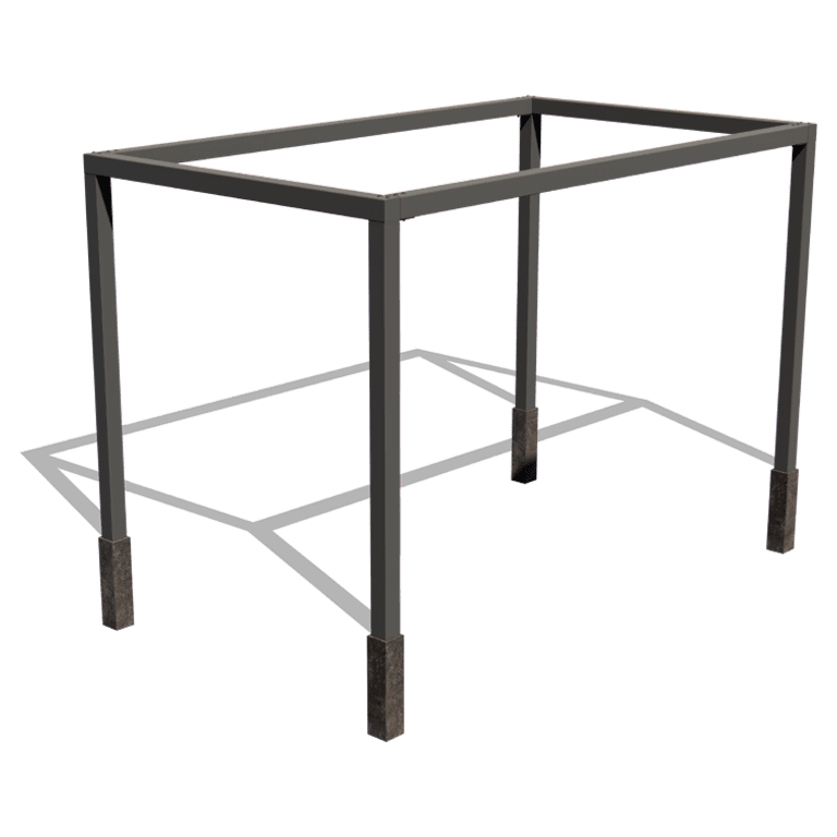 Pergola i stål - Rektangel - 424 x 250 x 230 cm