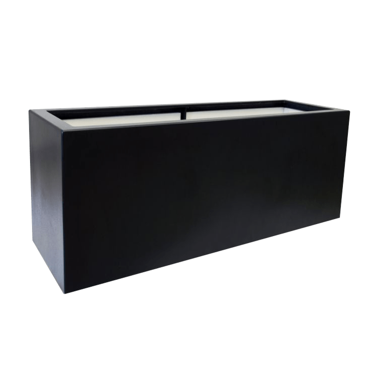 Kruka i polyester - Rektangel - 120 x 50 x 60 cm - Med botten