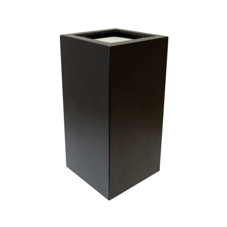 Kruka i polyester - Fyrkant - 50 x 50 x 100 cm - Med botten