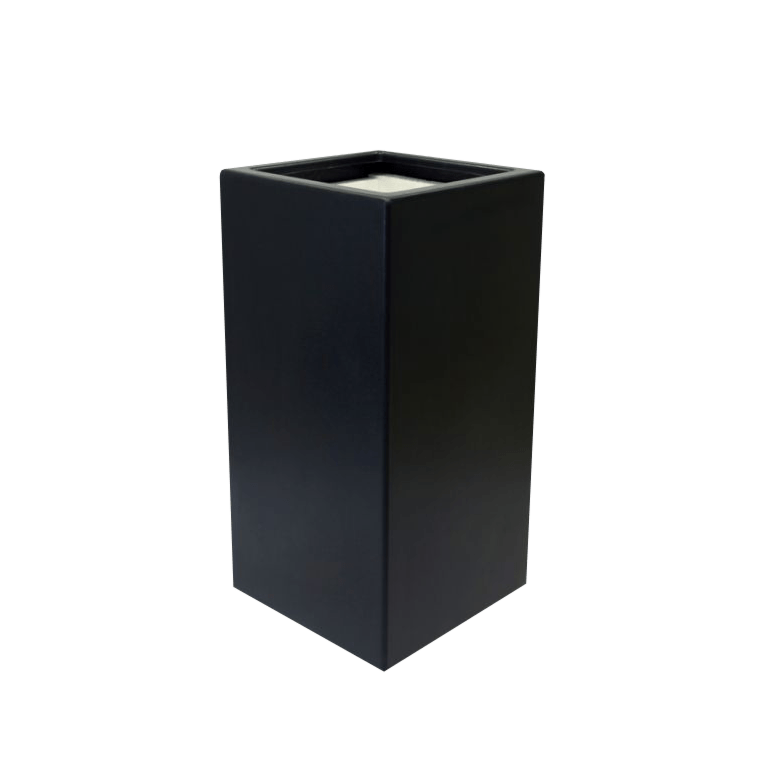 Kruka i polyester - Fyrkant - 50 x 50 x 80 cm - Med botten