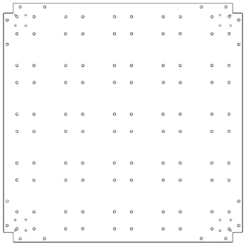 Bottenplatta i galvaniserat stål - 100 x 100 cm