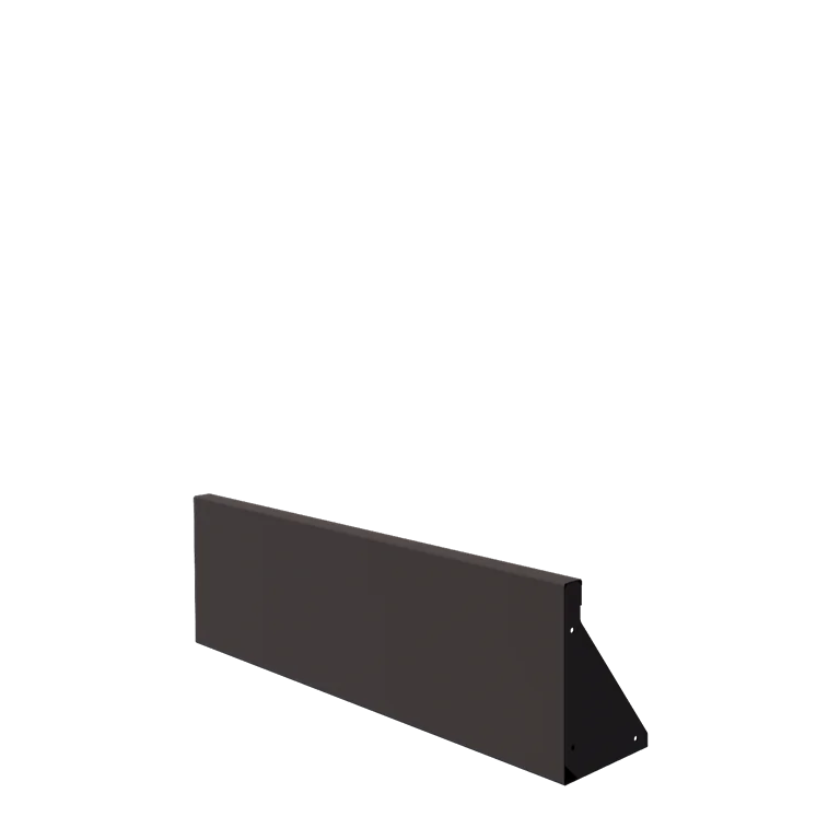 Stödmur i stål - Rak - 100 x 30 cm - RAL7016 matt (antracitgrå)