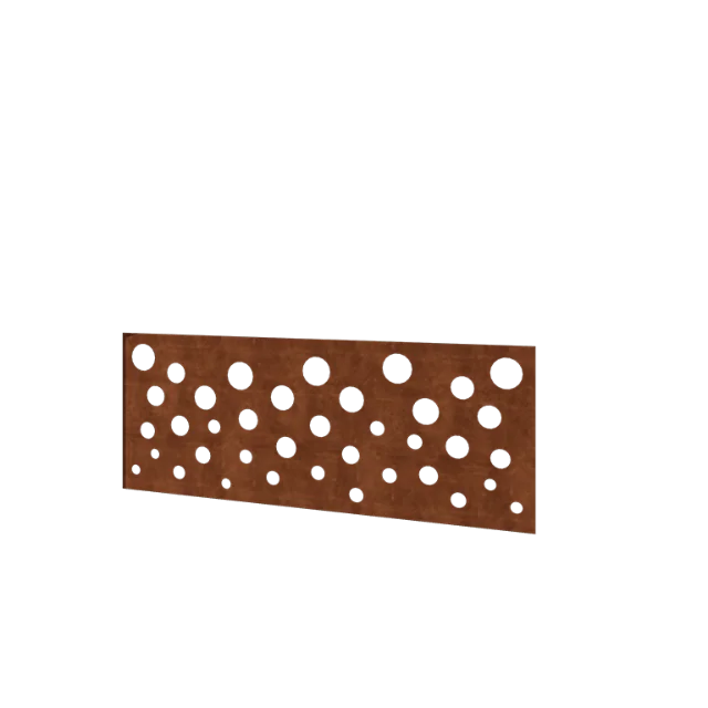 Staket i cortenstål H - Skärmvägg B - 120 x 47,5 cm