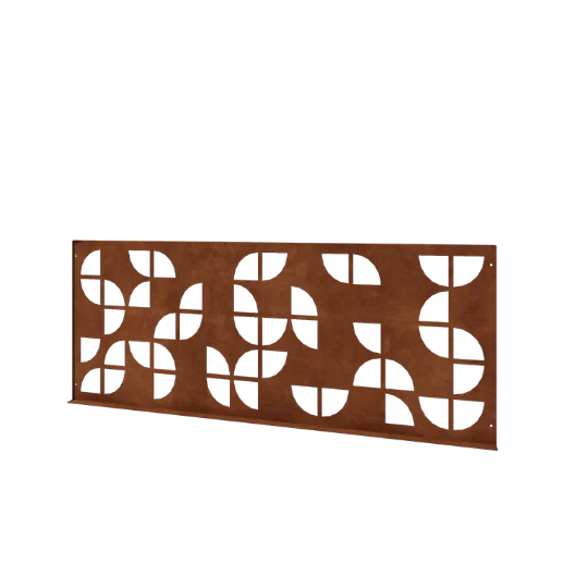 Dekorativt staket i cortenstål G - Skärmvägg - 149 x 3 x 60 cm