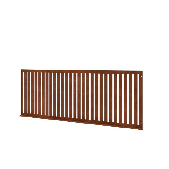Dekorativt staket i cortenstål S - Skärmvägg - 149 x 3 x 60 cm